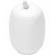 Pote Porcelana Com Tampa Birds Branco 12x10x17cm